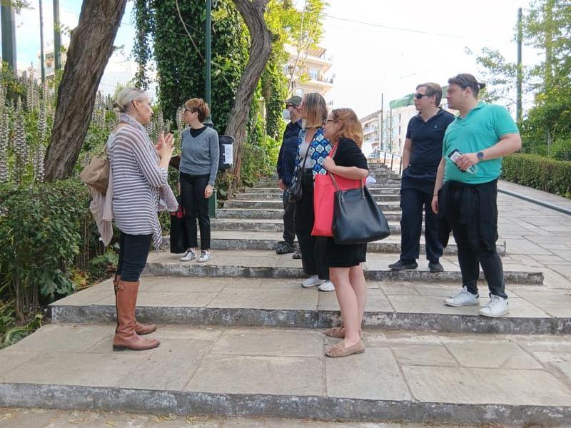 Pact Ambassadors Ourania Constanti and Ifigeneia Souflia focused on the ecological and economic value of the Ilissos River, Athens, 27 April 2024.