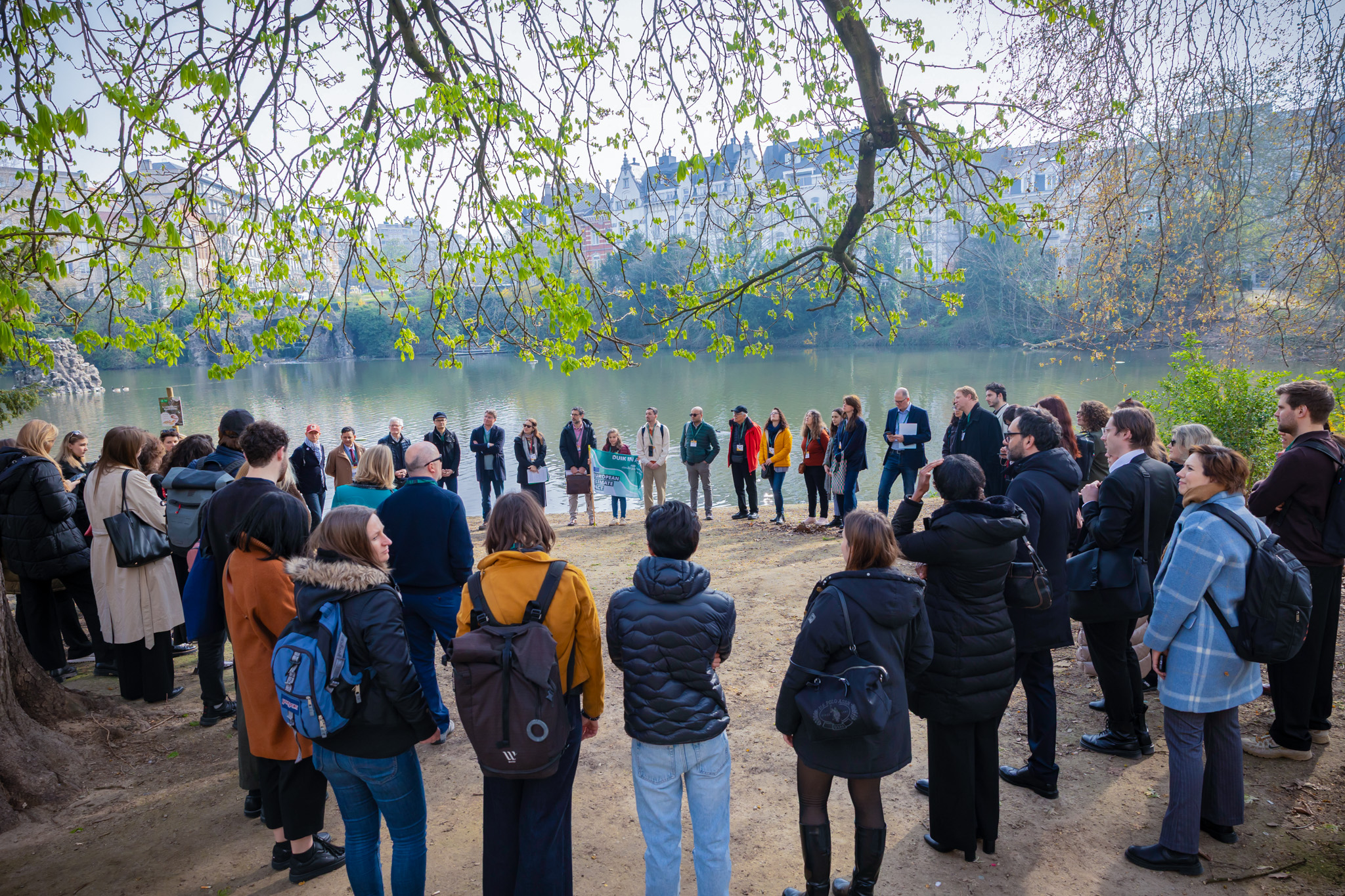 Over 50 community members joined a guided Climate Walk through Brussels’ EU Quarter 