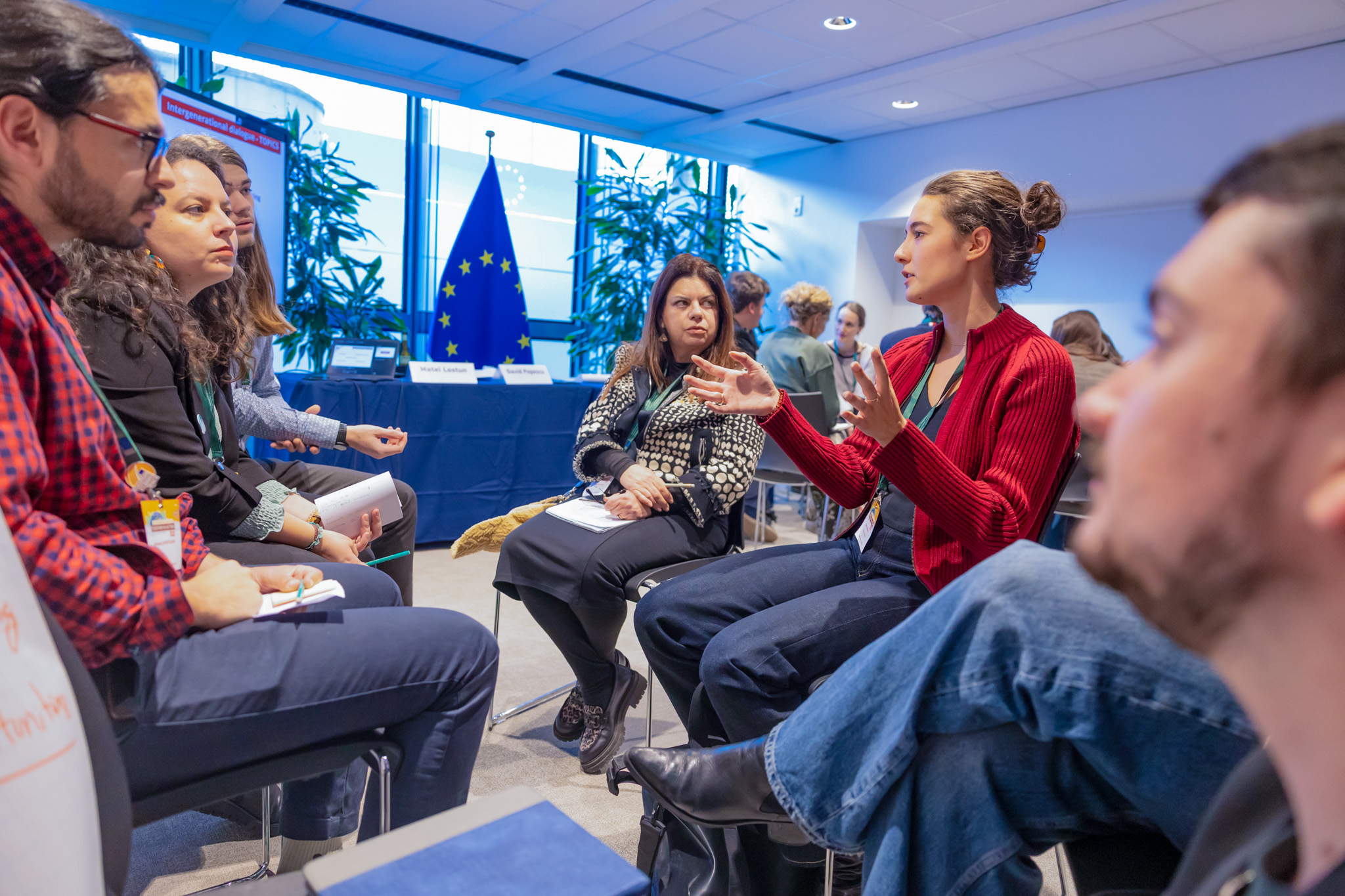 Community members got talking in several breakout sessions, including one on rethinking the future of youth climate action 