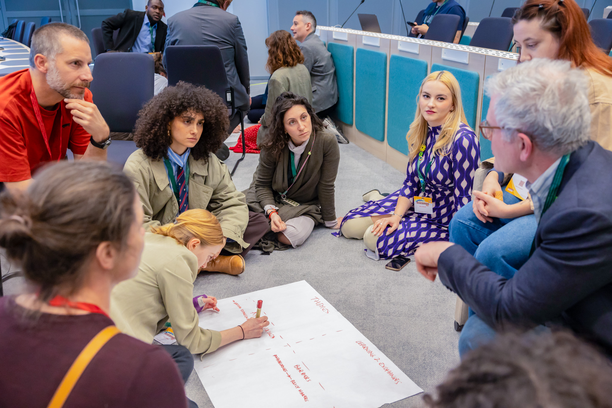 Participants got creative as they mapped out ideas together 