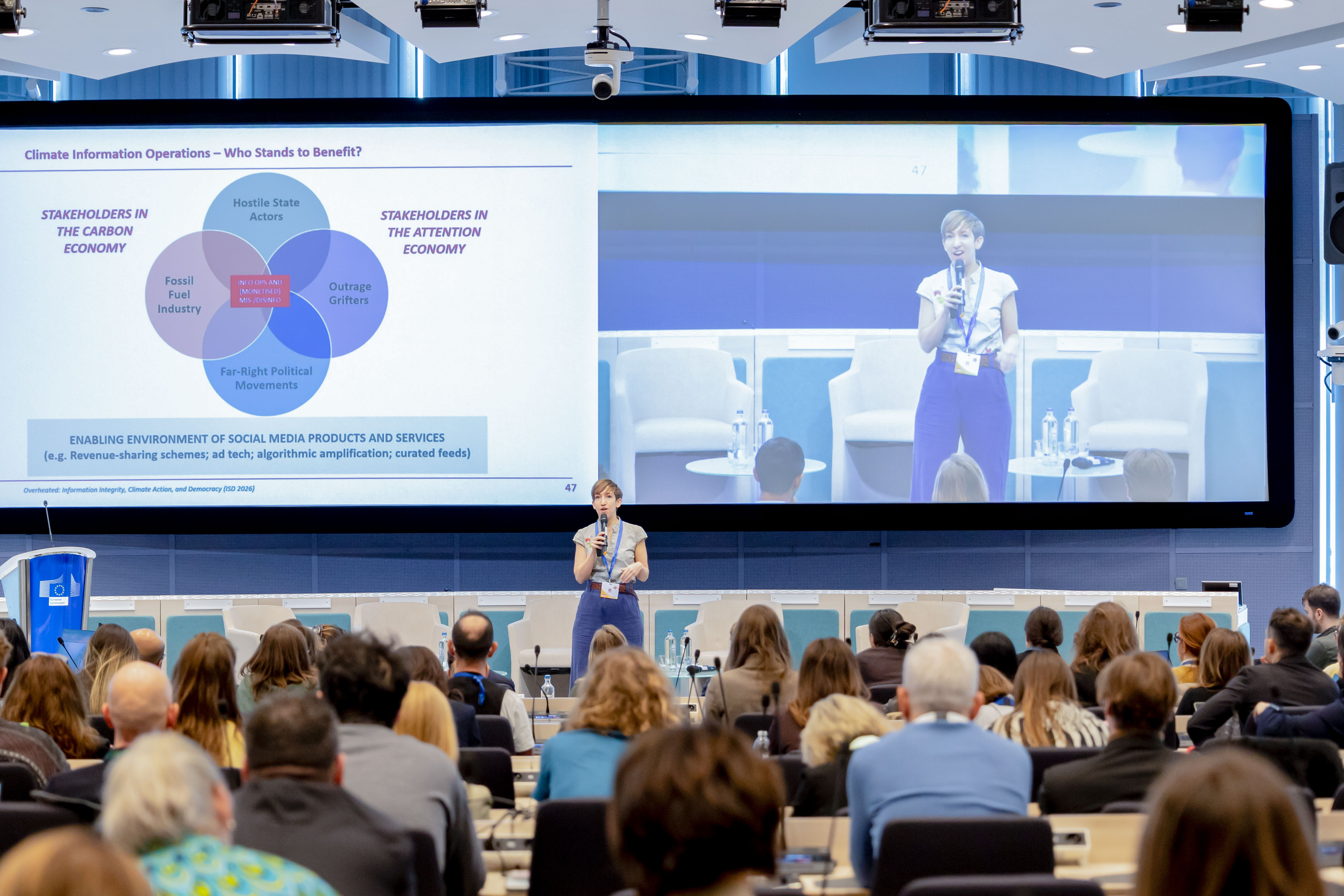 One session looked at the causes of climate disinformation 