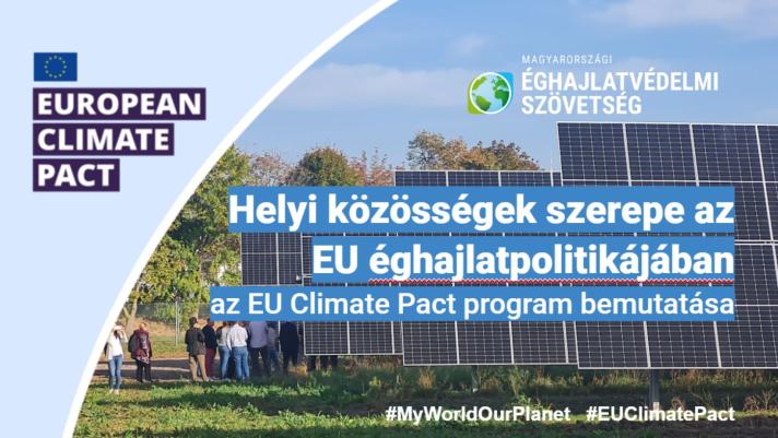 Satellite event: The role of local communities in EU climate policy - presentation of the EU Climate Pact programme