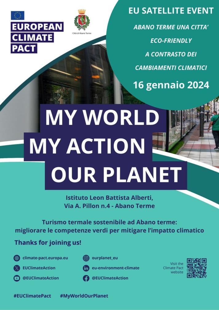 Satellite event: Sustainable thermal and spa tourism in Abano Terme: improving green skills to mitigate climate impact