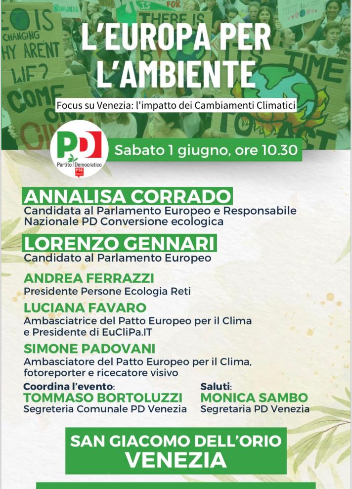 Satellite event: Europe for the environment