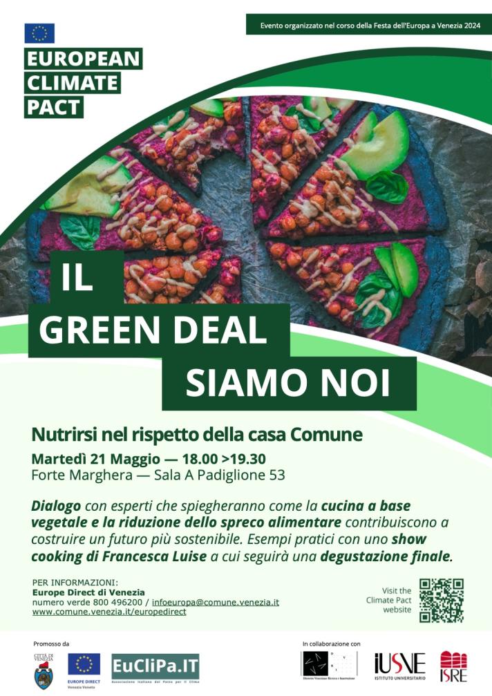 Satellite event: THE GREEN DEAL IS US. How can we eat right respecting our Common Home?