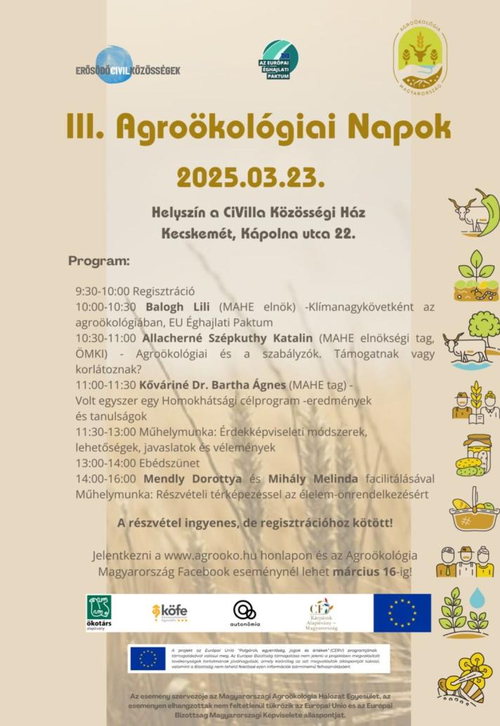Satellite event: 3rd Agroecology Days