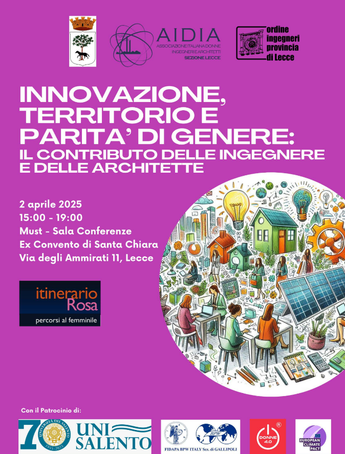 Satellite event: Innovation, Territory and Gender Equality: the contribution of female engineers and architects