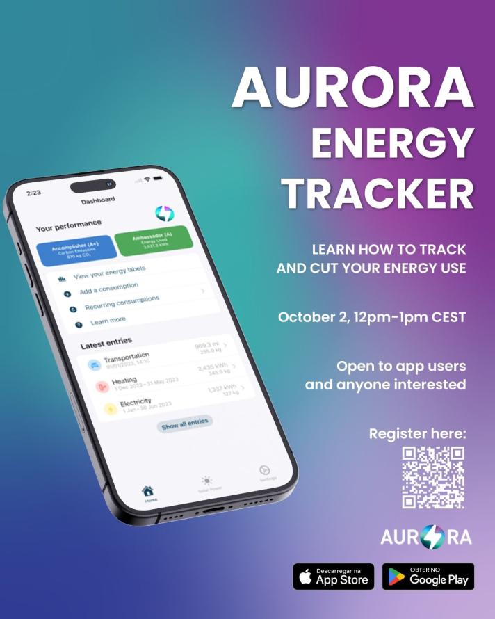 Satellite event: AURORA Energy Tracker - Learn how to track and cut your energy usage