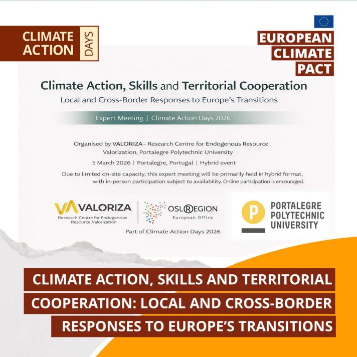Climate Action Days: Climate Action, Skills and Territorial Cooperation Local and Cross-Border Responses to Europe's Transitions