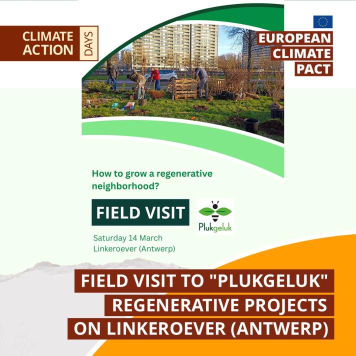 Climate Action Days: Field visit to "Plukgeluk" Regenerative projects on Linkeroever (Antwerp)