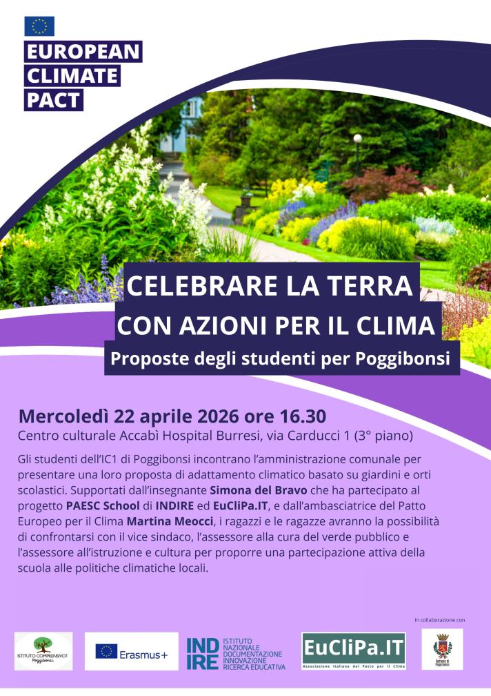 Celebrating Earth with climate action - Suggestions for Poggibonsi from the students