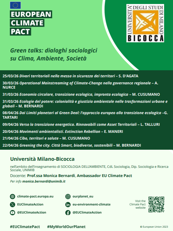 Green Talks sociological dialogues on Clima, Environment and Society