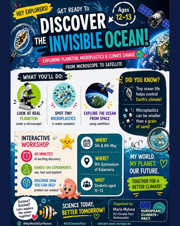 Invisible Oceans: Exploring Plankton, Microplastics, and Climate – From Microscopes to Satellites
