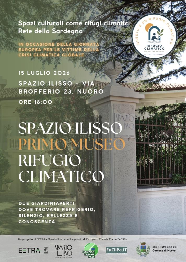Spazio Ilisso the first museum Climate Refuge - towards a Sardinian Network of Climate Refuges