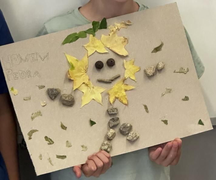 Pupils used natural materials to create climate ‘superheroes’