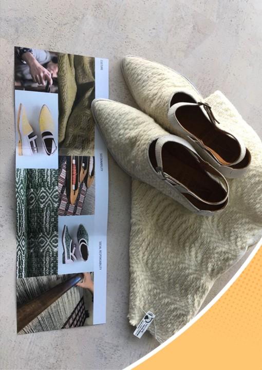 Each design is made in collaboration with Portuguese artisans, reinterpreting traditional woven patterns through modern, sustainable design.