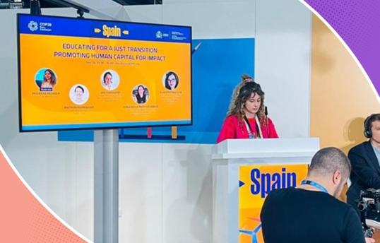 Philippine presented ECODES’ work at the COP29 climate conference.