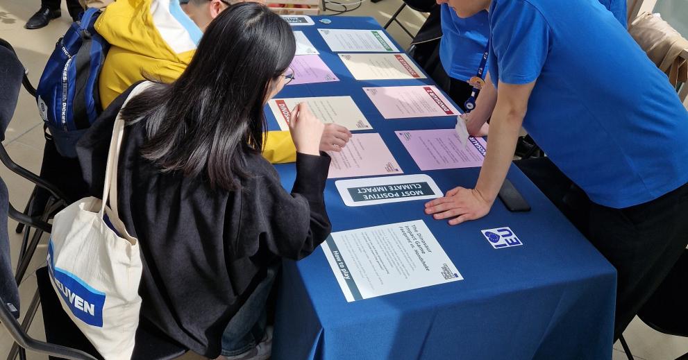 The Dinosaur Game was a success in starting up interesting discussions on the climate impact of daily activities, Brussels, 4 May 2024