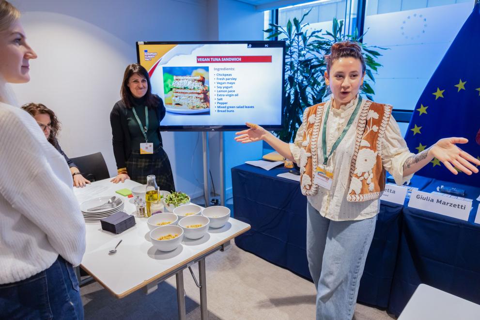 The food workshop looked at how everyday choices can drive climate action 