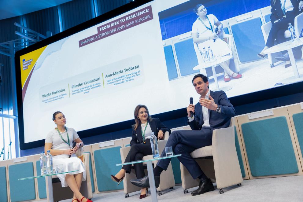 Speakers included Pact Ambassadors Phoebe Koundouri and Ana-Maria Todoran 