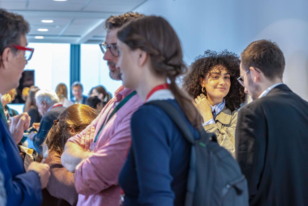 There was plenty of time to connect with others between sessions 