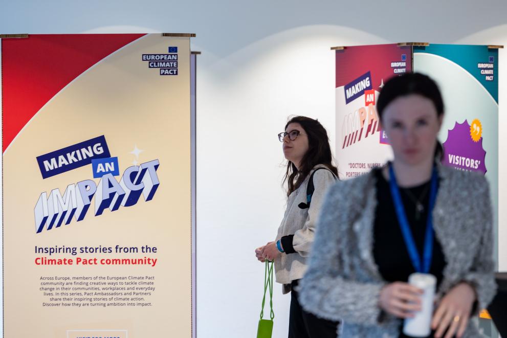 An on-site exhibition showcased inspiring stories from the Pact community 